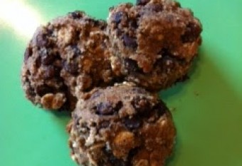 Vegan, Gluten-free Chocolate Chip Oatmeal Raisin Scookies